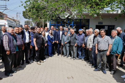 Başkan Tugay Menderes’in köylerinde üreticilerle buluştu