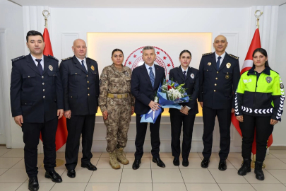 Artvin Valisi Ergün, Polis Teşkilatı'nı kabul etti
