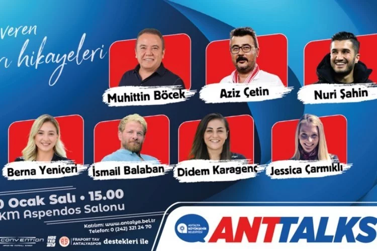 Antalya Büyükşehir'in ANTTALKS etkinliği başlıyor