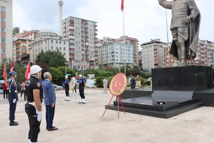 Atatürk'ün Rize'ye gelişinin 99. yılı kutlandı