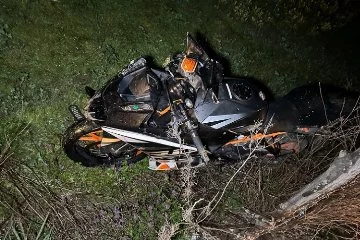 Düzce'de motosiklet kazası :1 yaralı