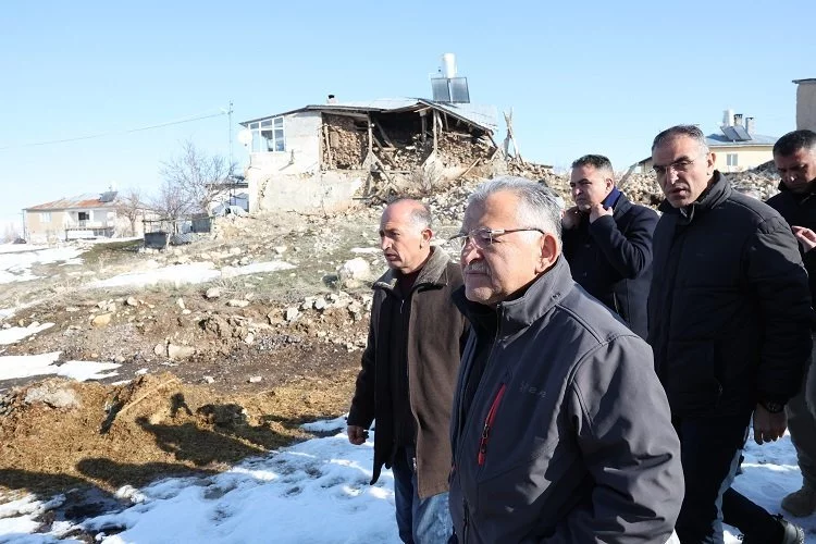 Kayseri Büyükşehir'den hasar tespit çalışması